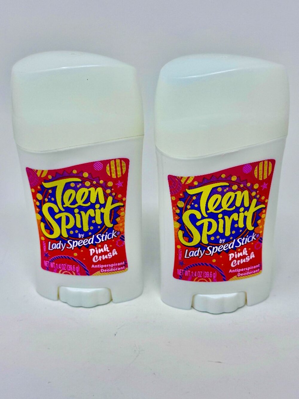 LOT of 2 Teen Spirit Lady Speed Stick PINK CRUSH Antiperspirant/Deodorant  3/27